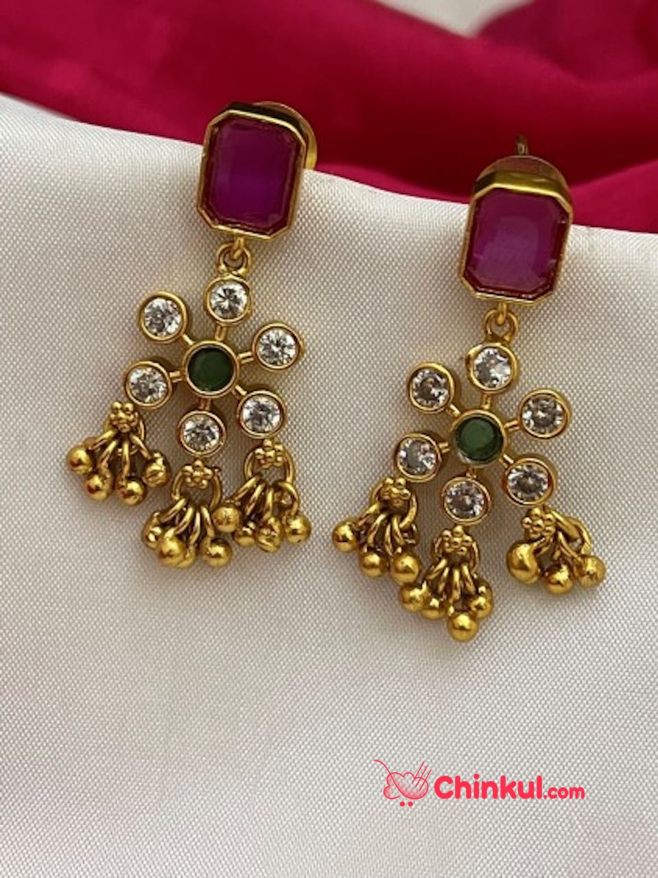 Traditional Floral Design Earrings  